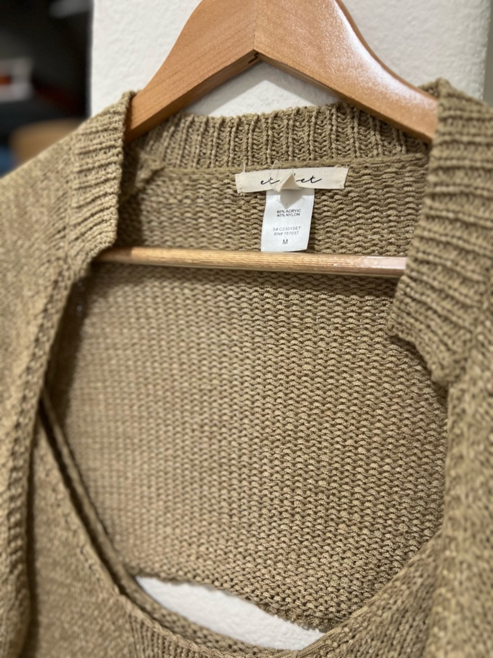 2 Piece Set Knit Dress + Shrug Sweater - Picture 10 of 11